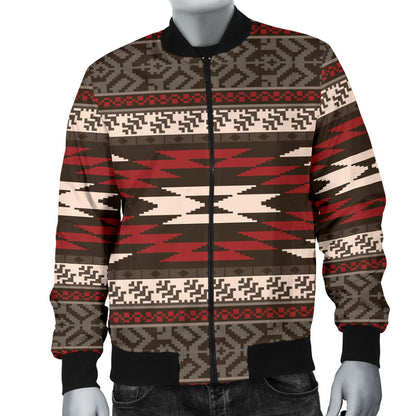 Native Pattern Print Design A03 Men Bomber Jacket