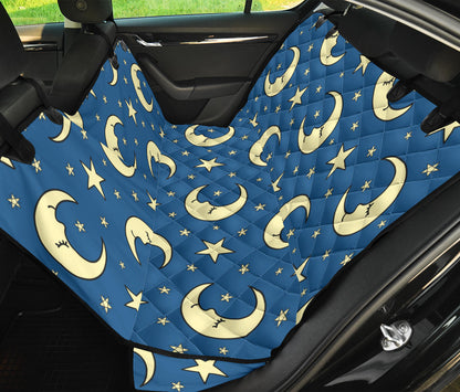 Moon Night Pattern Print Design 03 Rear Dog Car Seat Cover Hammock