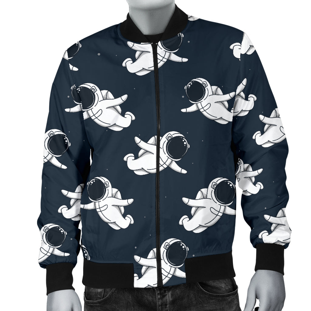 Astronaut Pattern Print Design 02 Men Bomber Jacket