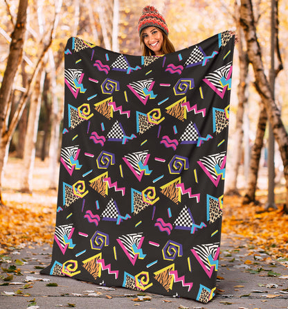 80s Pattern Print Design 3 Premium Blanket