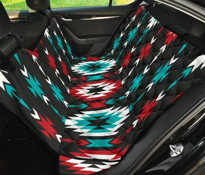 Native Pattern Print Design A08 Rear Dog Car Seat Cover Hammock