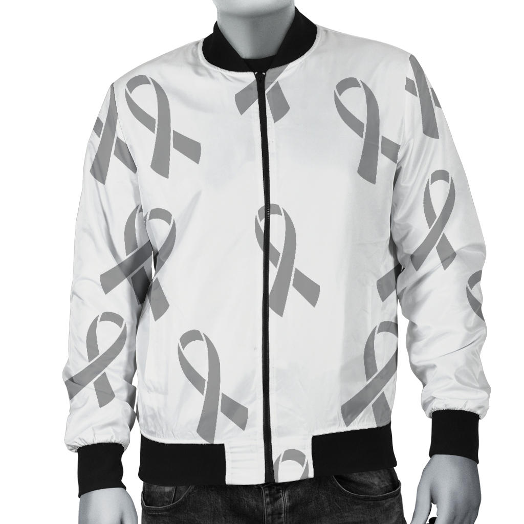 Brain cancer Pattern Print Design 01 Men Bomber Jacket