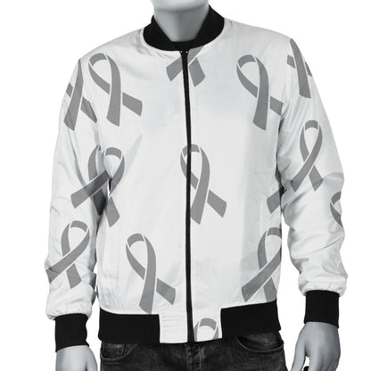 Brain cancer Pattern Print Design 01 Men Bomber Jacket