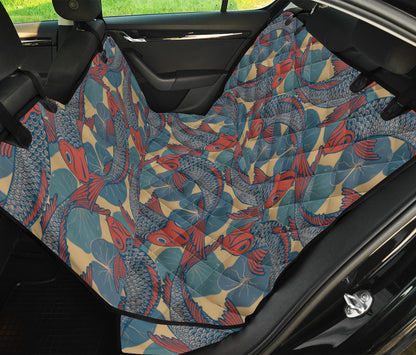 Pisces Pattern Print Design A01 Rear Dog Car Seat Cover Hammock