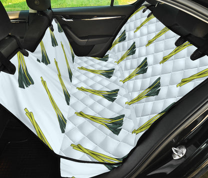 Leek Pattern Print Design 03 Rear Dog Car Seat Cover Hammock