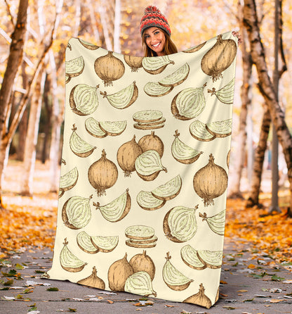 Onion Pattern Print Design A02 Premium Blanket