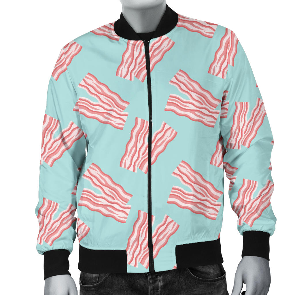 Bacon Pattern Print Design 04 Men Bomber Jacket