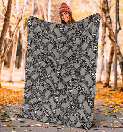 Bat Pattern Print Design 04 Premium Blanket
