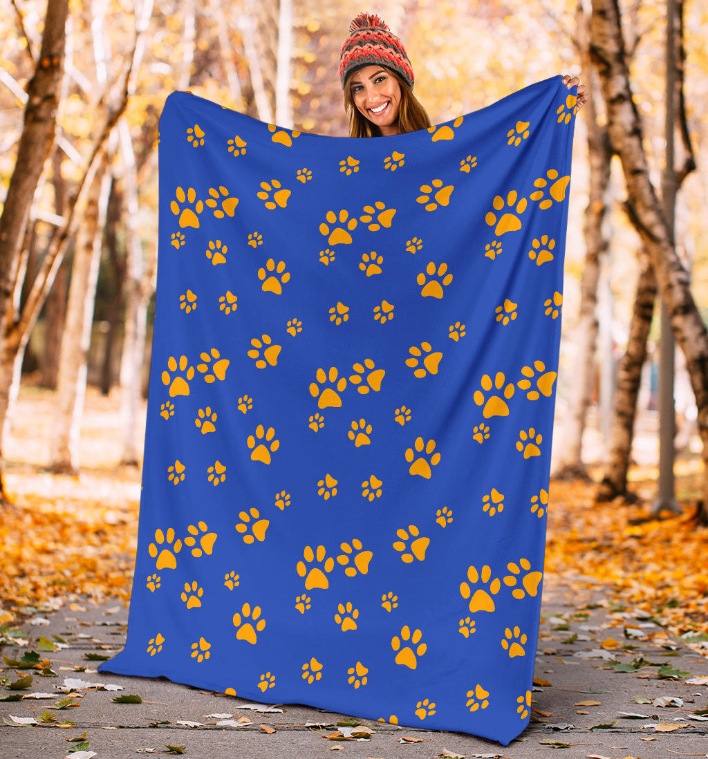 Paw Pattern Print Design A03 Premium Blanket