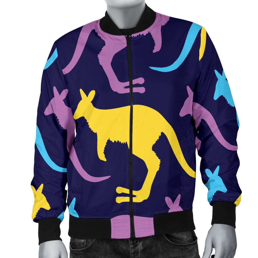 Kangaroos Pattern Print Design 02 Men Bomber Jacket