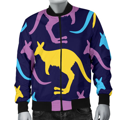 Kangaroos Pattern Print Design 02 Men Bomber Jacket