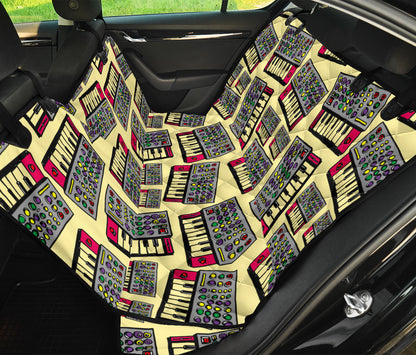 Synthesizer Pattern Print Design 01 Rear Dog Car Seat Cover Hammock