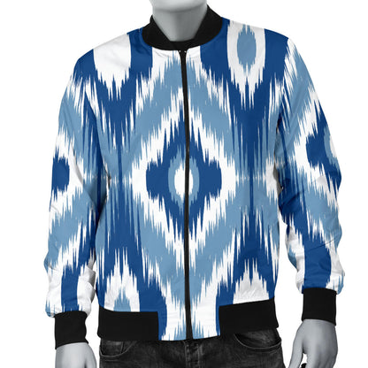 Ikat Pattern Print Design 03 Men Bomber Jacket