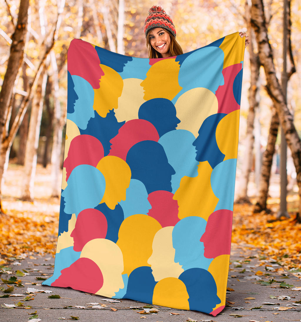 Psychology Pattern Print Design A02 Premium Blanket