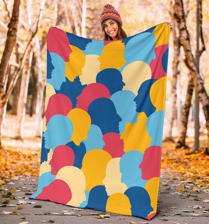 Psychology Pattern Print Design A02 Premium Blanket