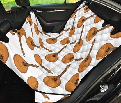 Mandolin Pattern Print Design 01 Rear Dog Car Seat Cover Hammock
