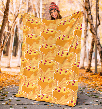 Pancake Pattern Print Design A04 Premium Blanket
