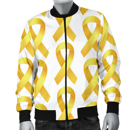Bone cancer Pattern Print Design 02 Men Bomber Jacket