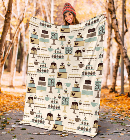 Cake Pattern Print Design 02 Premium Blanket