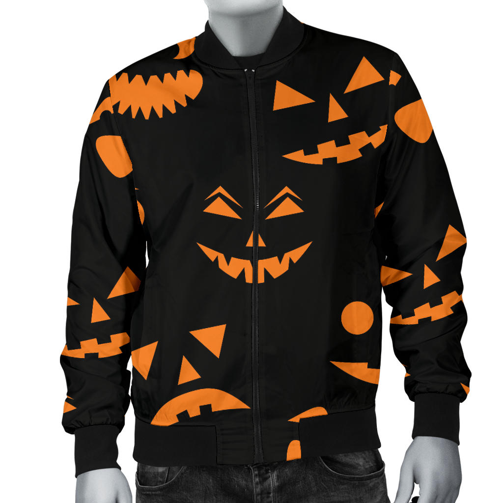 Halloween Pattern Print Design 02 Men Bomber Jacket