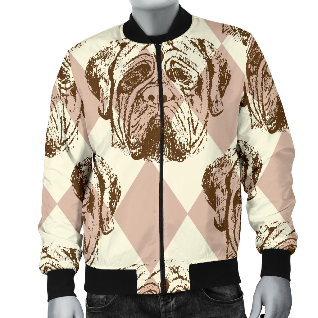 Mastiffs Pattern Print Design 01 Men Bomber Jacket