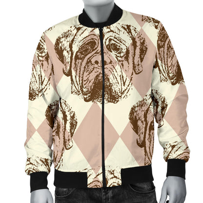 Mastiffs Pattern Print Design 01 Men Bomber Jacket