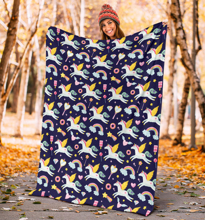 Pegasus Pattern Print Design 05 Premium Blanket