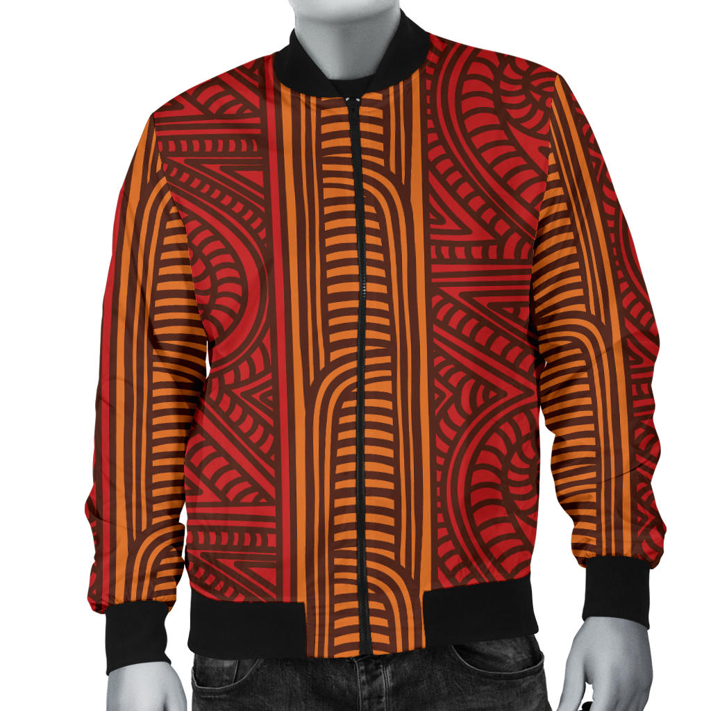 Maori Pattern Print Design 05 Men Bomber Jacket