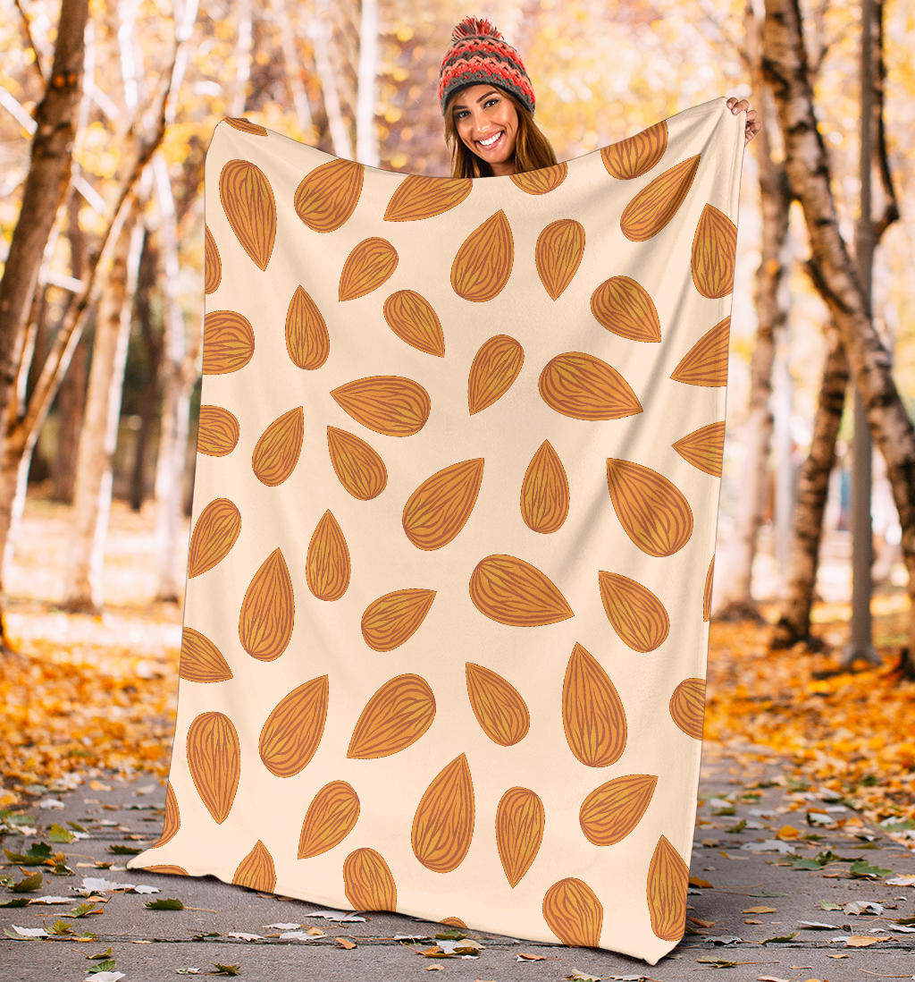 Almond Pattern Print Design 03 Premium Blanket