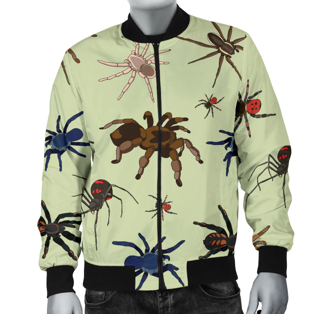 Tarantula Pattern Print Design 02 Men Bomber Jacket