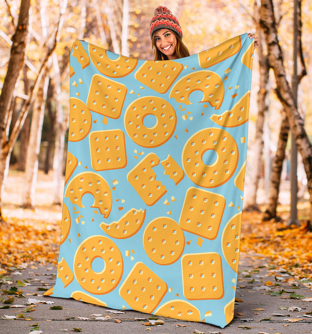 Cracker Pattern Print Design 02 Premium Blanket