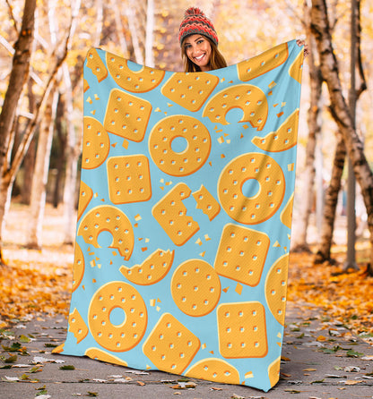 Cracker Pattern Print Design 02 Premium Blanket