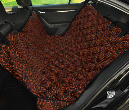 Aboriginal Pattern Print Design 02 Rear Dog Car Seat Cover Hammock