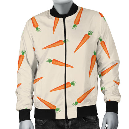 Carrot Pattern Print Design 07 Men Bomber Jacket