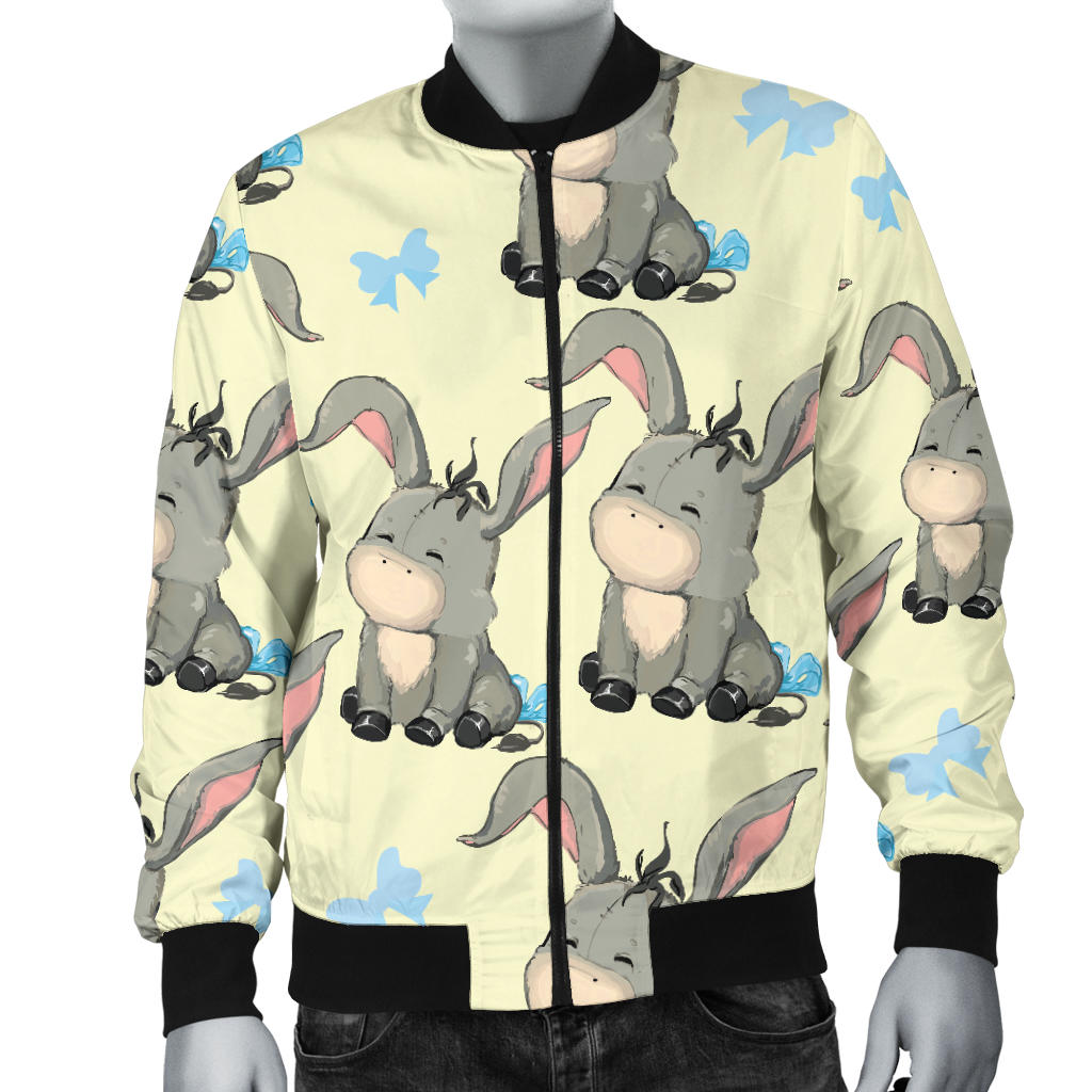 Donkey Baby Pattern Print Design 02 Men Bomber Jacket