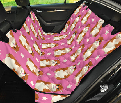 Hamster Cute Pattern Print Design 02 Rear Dog Car Seat Cover Hammock