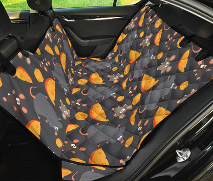 Rat Pattern Print Design 04 Rear Dog Car Seat Cover Hammock