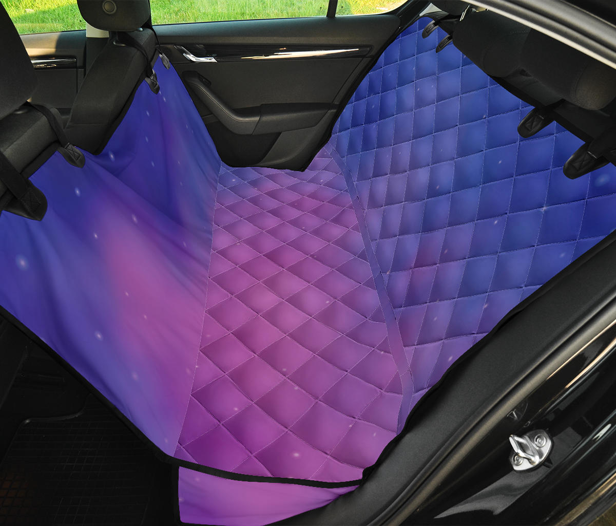 Nebula Pattern Print Design A05 Rear Dog Car Seat Cover Hammock