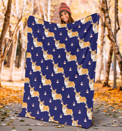 Pembroke Welsh Corgis Pattern Print Design A07 Premium Blanket