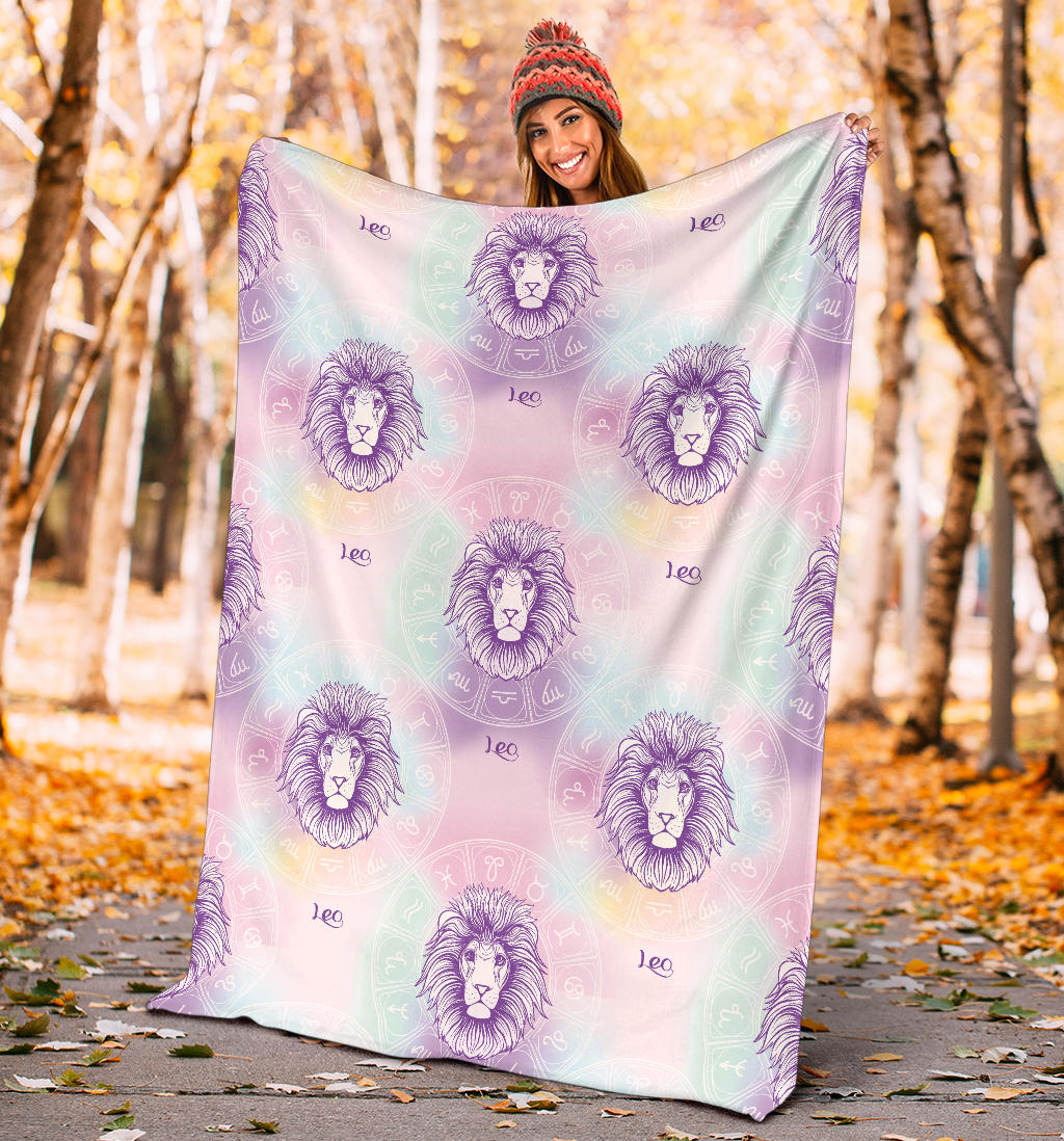 Leo Pattern Print Design 03 Premium Blanket
