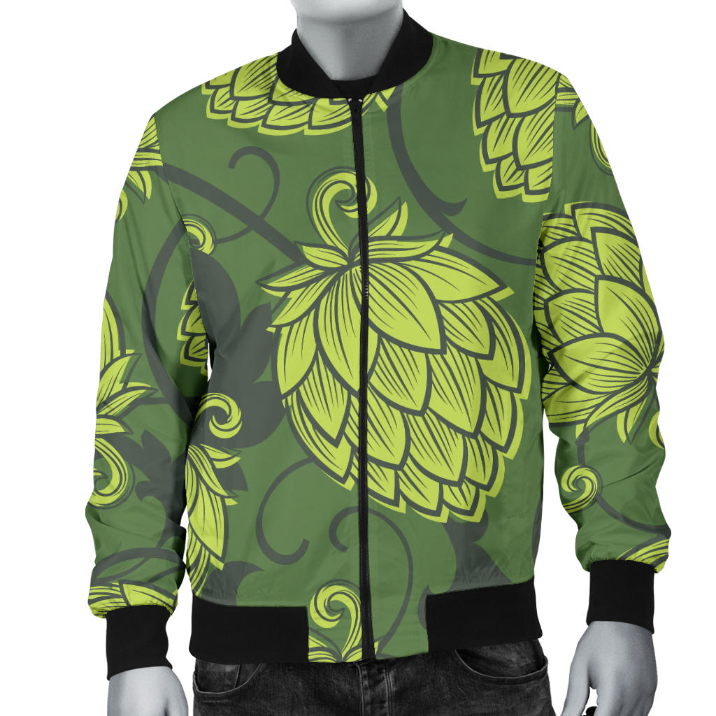 Hope Pattern Print Design 02 Men Bomber Jacket