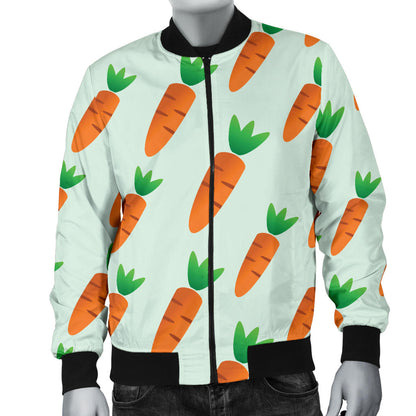 Carrot Pattern Print Design 05 Men Bomber Jacket