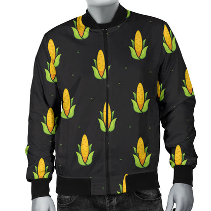 Corn Pattern Print Design 04 Men Bomber Jacket