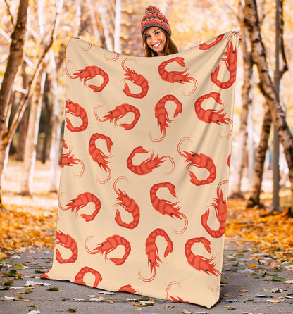 Prawn Pattern Print Design 02 Premium Blanket