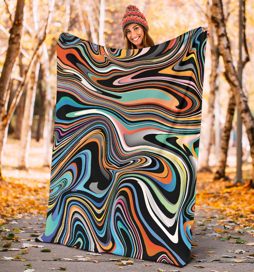 Liquid Pattern Print Design 02 Premium Blanket