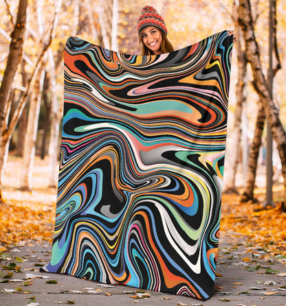 Liquid Pattern Print Design 02 Premium Blanket