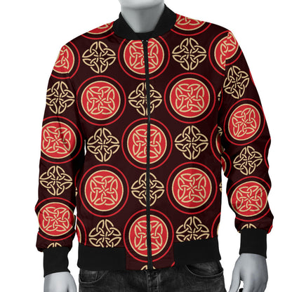 Celtic Pattern Print Design 02 Men Bomber Jacket