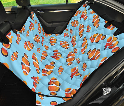 Clownfish Pattern Print Design 01 Rear Dog Car Seat Cover Hammock