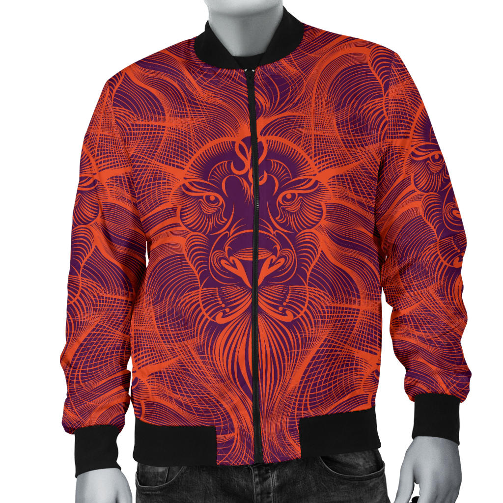 Leo Pattern Print Design 01 Men Bomber Jacket