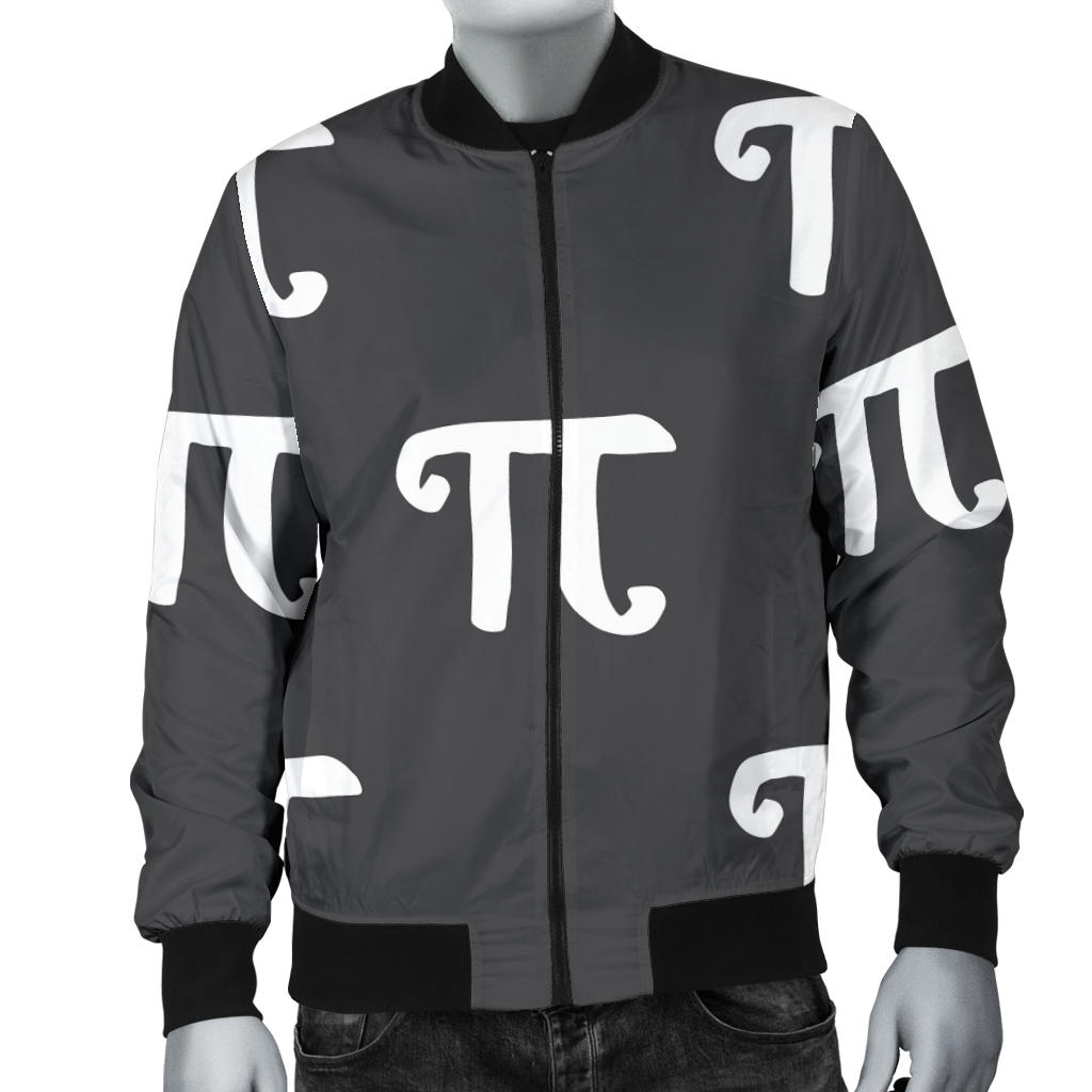 Pi Day Pattern Print Design A01 Men Bomber Jacket